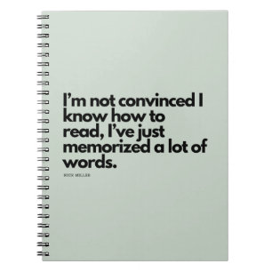 Caderno Espiral Citação de Nick Miller