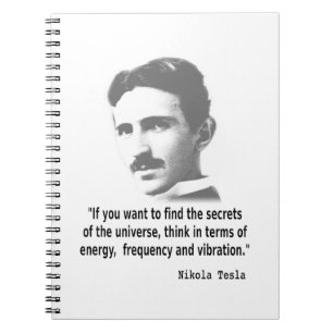Caderno Espiral Citação De Nikola Tesla