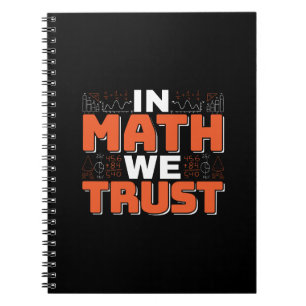 Caderno Espiral Citação de Professor de Matemática - Confiamos na