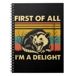 Caderno Espiral Citação Divertida de Gambá - Antes de Mais Nada, S