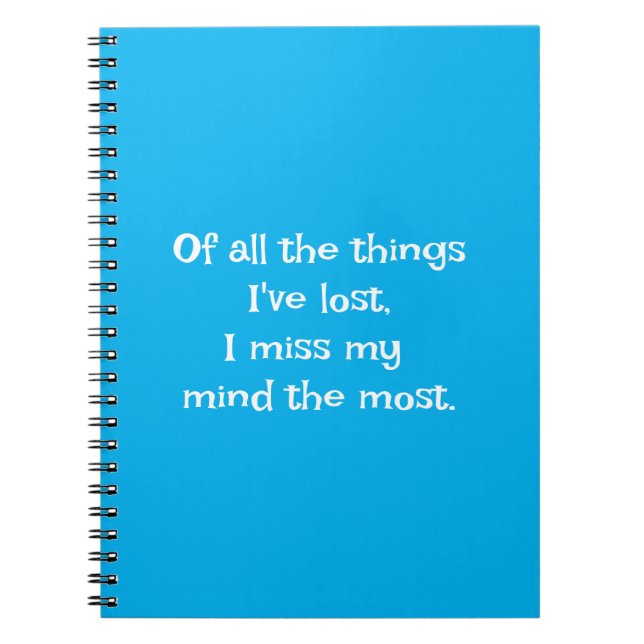 Caderno Espiral Citação engraçada para Pessoas Esquecidas para Faz (Frente)