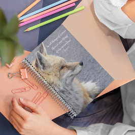 Caderno Espiral Citação Filosófica da Red Fox Aristóteles