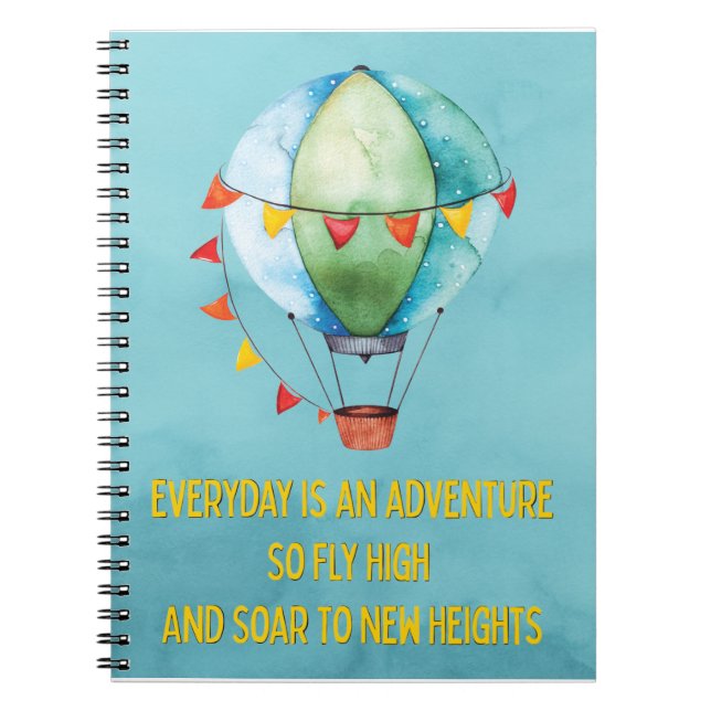 Caderno Espiral Citação Inspirativa (Frente)