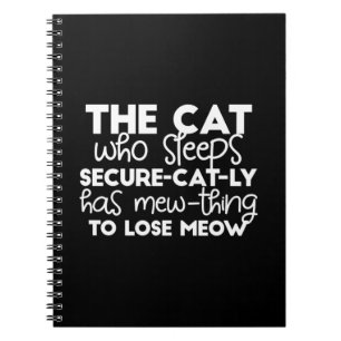 Caderno Espiral citações engraçadas de gatos-dormindo