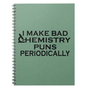 Caderno Espiral Citações estranhas da química para o químico