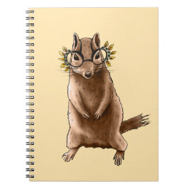Caderno Espiral Cite Os Óculos De Hippie Chipmunk