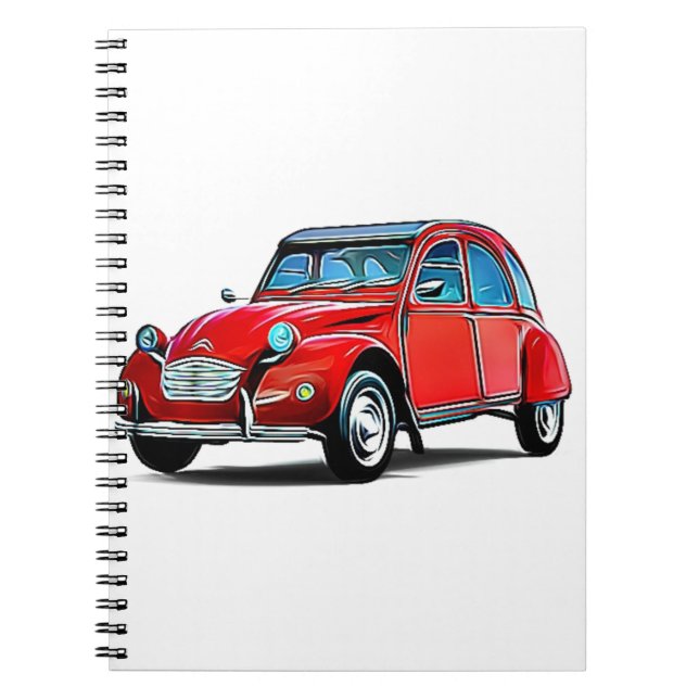 Caderno Espiral Citroen 2CV Cartoon (Frente)