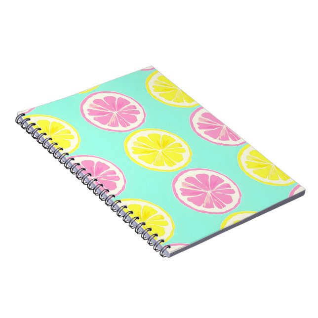 Caderno Espiral Citrus Symphony (Lado Direito)