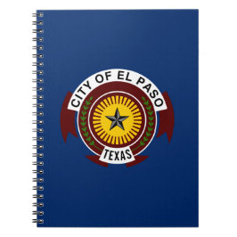 Caderno Espiral City Flag de El Paso (Texas)