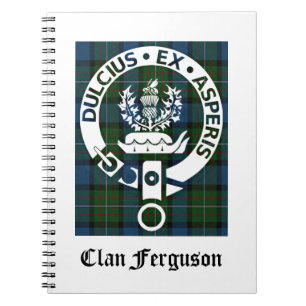 Caderno Espiral Clã Ferguson Crest Tartan