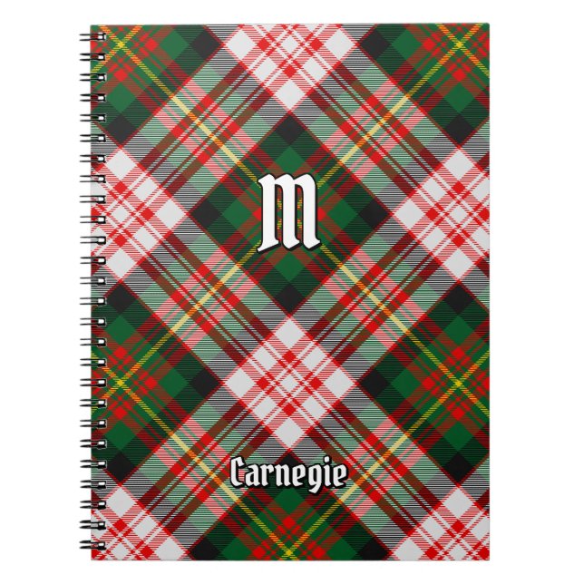 Caderno Espiral Clan Carnegie Dress Tartan (Frente)