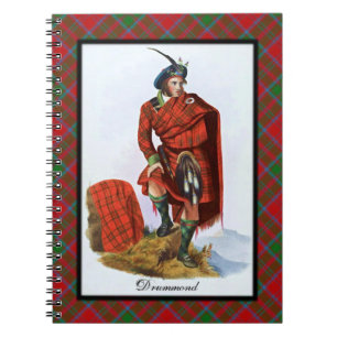 Caderno Espiral Clan Drummond Scottish Highland Dreams