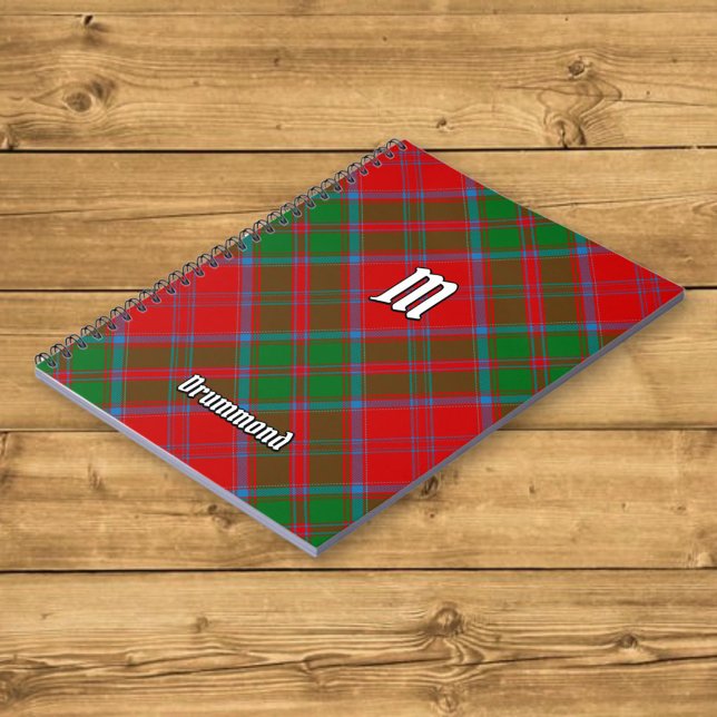 Caderno Espiral Clan Drummond Tartan (Criador carregado)