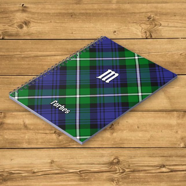 Caderno Espiral Clan Forbes Tartan (Criador carregado)