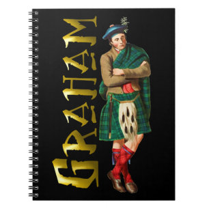 Caderno Espiral Clan Graham Scottish Highland Dreams