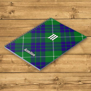 Caderno Espiral Clan Hamilton caçando o notebook Tartan