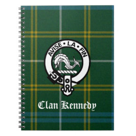 Caderno Espiral Clan Kennedy Crest Tartan