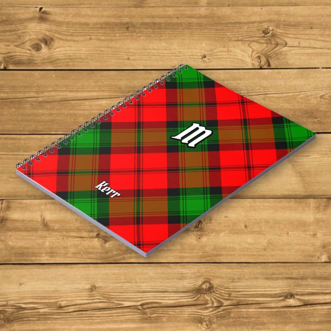 Caderno Espiral Clan Kerr Tartan (Criador carregado)