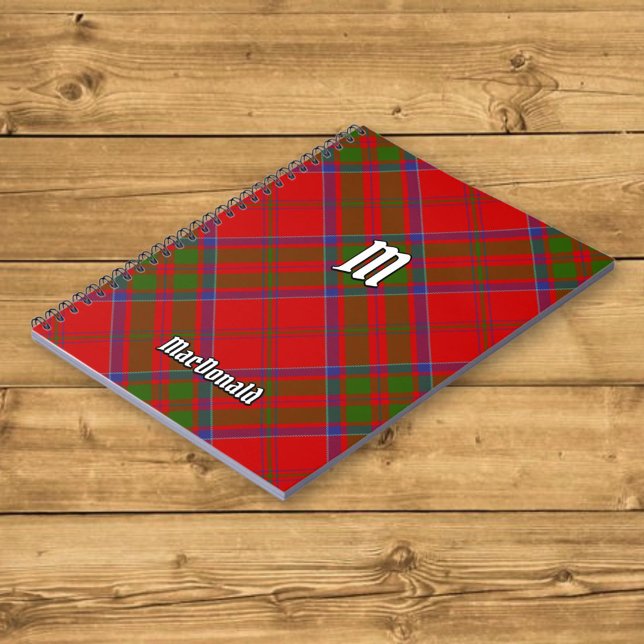 Caderno Espiral Clan MacDonald do notebook Keppoch Tartan (Criador carregado)