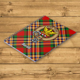 Caderno Espiral Clan MacGill Crest sobre Tartan