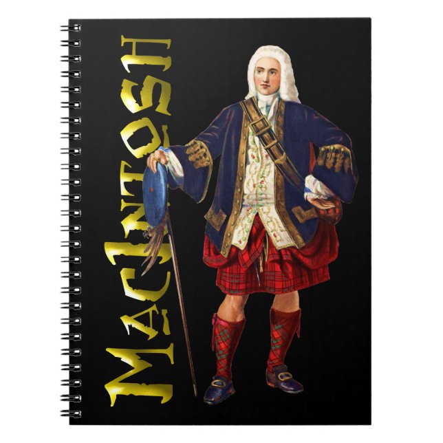 Caderno Espiral Clan MacIntosh Scottish Highland Dreams (Frente)