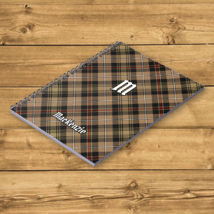 Caderno Espiral Clan MacKenzie Brown caçando notebook Tartan