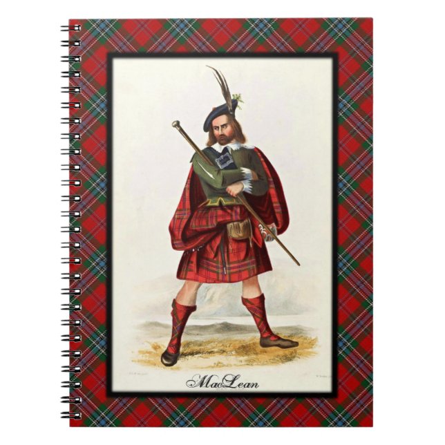 Caderno Espiral Clan MacLean Scottish Highland Dreams (Frente)