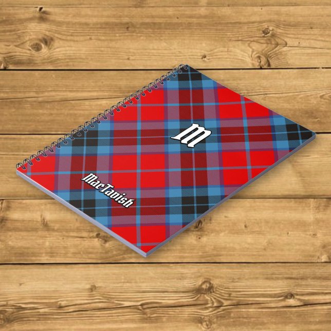 Caderno Espiral Clan MacTavish Tartan (Criador carregado)