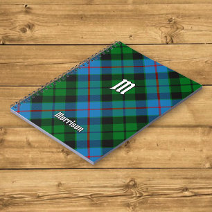 Caderno Espiral Clan Morrison caçando o notebook Tartan
