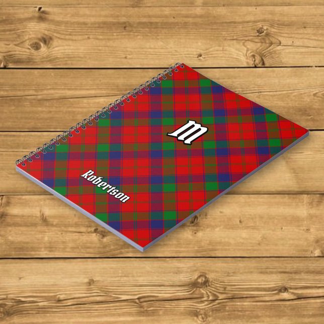 Caderno Espiral Clan Robertson Tartan (Criador carregado)