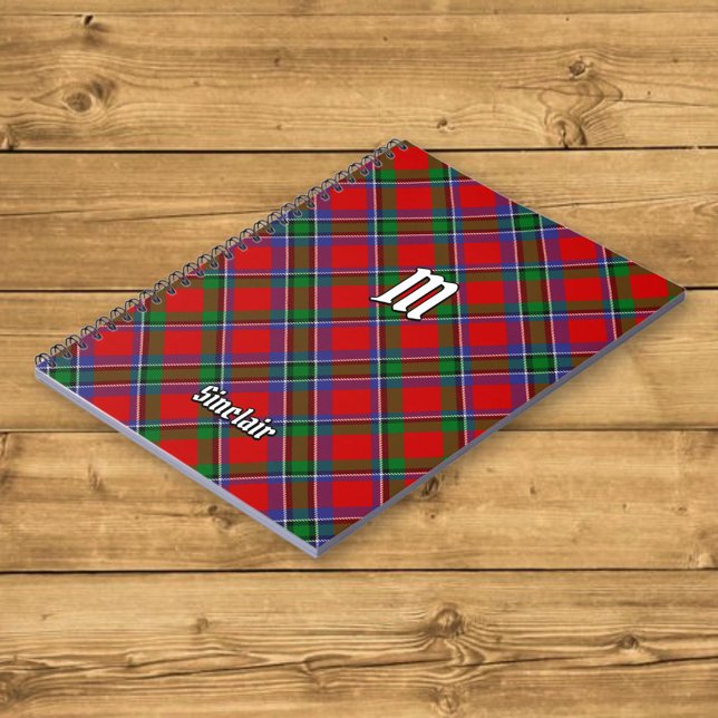 Caderno Espiral Clan Sinclair Tartan (Criador carregado)