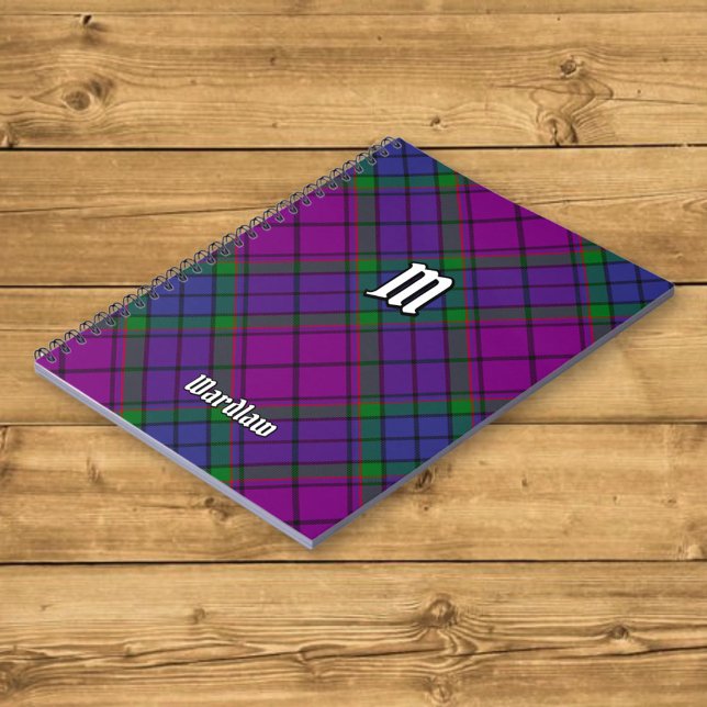 Caderno Espiral Clan Wardlaw Tartan (Criador carregado)