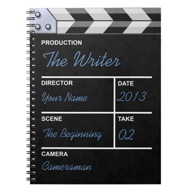 Caderno Espiral claquete cinema (Frente)