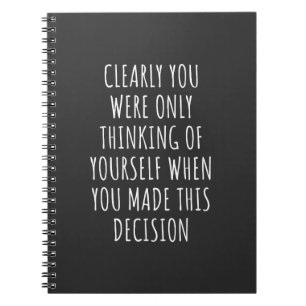 Caderno Espiral Claramente Você Estava Pensando Em Si Mesmo Quando