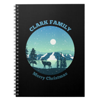 Caderno Espiral Clark Family Feliz Natal
