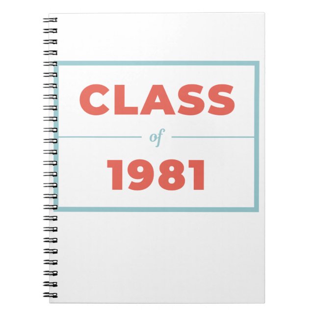 Caderno Espiral Classe de 1981 (Frente)