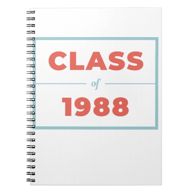Caderno Espiral Classe de 1988 (Frente)