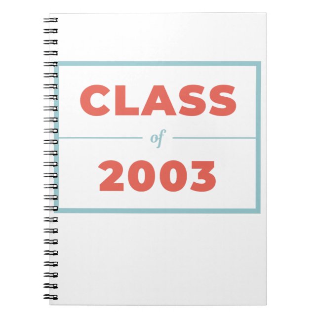 Caderno Espiral Classe de 2003 (Frente)