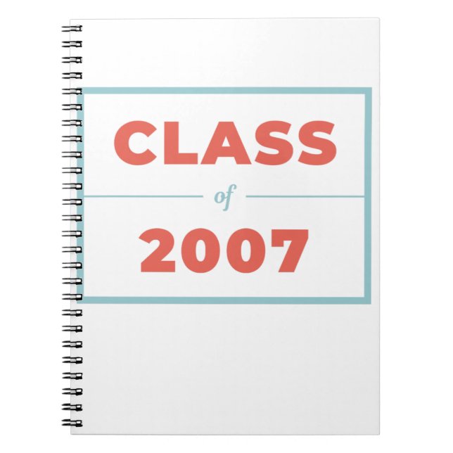 Caderno Espiral Classe de 2007 (Frente)