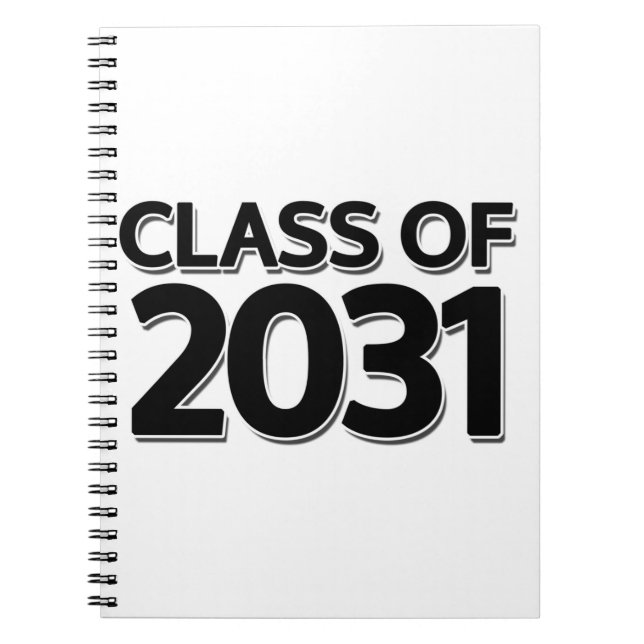 Caderno Espiral Classe de 2031 (Frente)