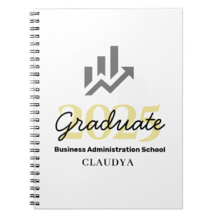Caderno Espiral Classe de Formando de Administração comercial de 2