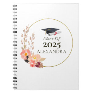 Caderno Espiral Classe de Graduação Personalizada de [Ano] com Nom