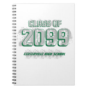 Caderno Espiral Classe moderna e verde de notebook