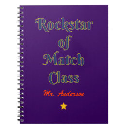 Caderno Espiral Classe Rockstar