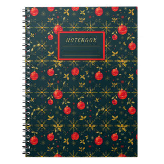 Caderno Espiral Classic Christmas Pattern Softcover Notebook