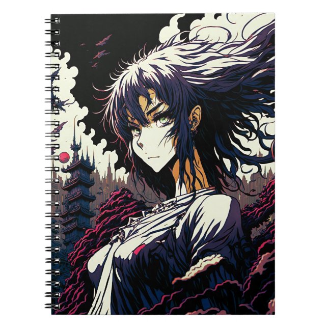 Caderno Espiral Classic Vintage Anime Girl - 90's Manga (Frente)