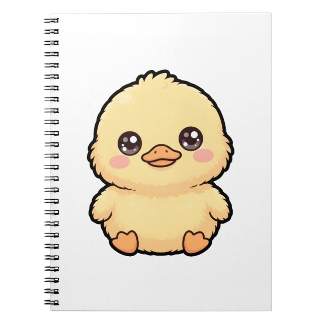 Caderno Espiral Clássico de Patinho Fofinho (Frente)