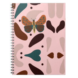 Caderno Espiral Clássico Elegante Rústico Boho  