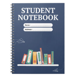 Caderno Espiral Clássico estudantil