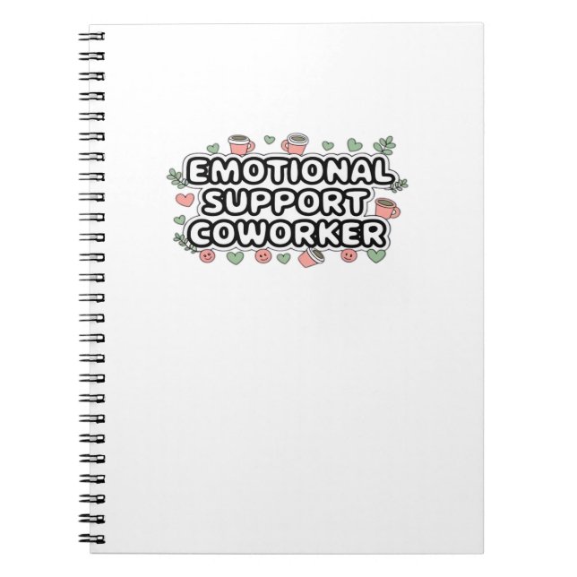 Caderno Espiral Clássico V2 Clássico de Colaboração de Ajuda Emoci (Frente)